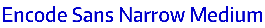 Encode Sans Narrow Medium フォント